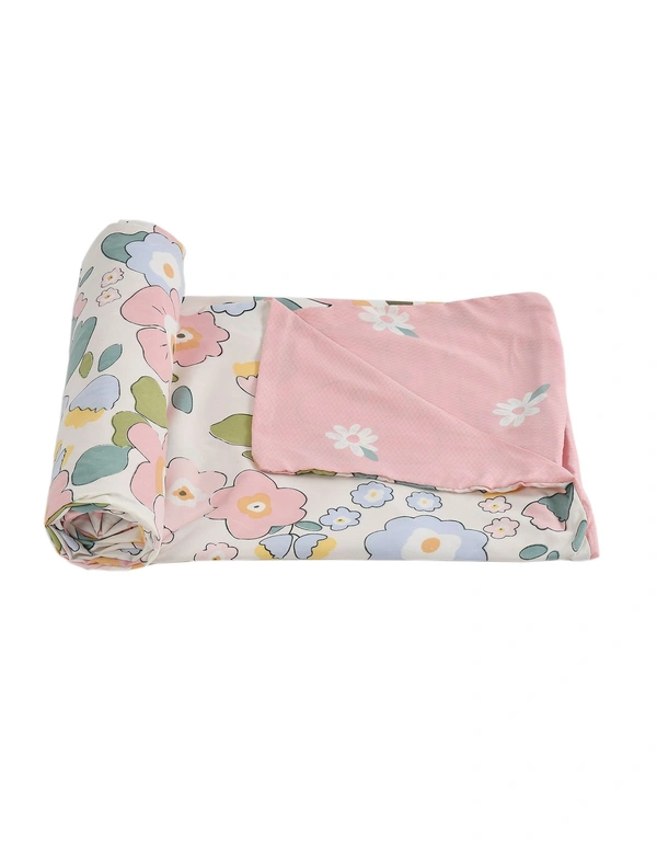 MORADO Glace Cotton 210 TC Double Bed Size Reversible Quilt Cover/Duvet Cover/Rajai Cover/Blanket Cover with Zipper (90x100 Inches) - 90x100 Inches