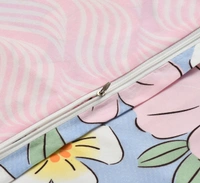 MORADO Glace Cotton 210 TC Double Bed Size Reversible Quilt Cover/Duvet Cover/Rajai Cover/Blanket Cover with Zipper (90x100 Inches) - 90x100 Inches