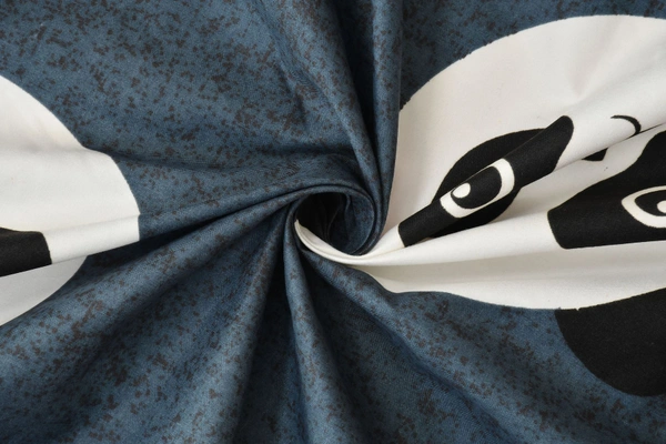 MORADO Glace Cotton Double Bed Quilt Cover / Duvet Cover / Rajai Cover / Blanket Cover with Zipper (90x100 Inches) - Black