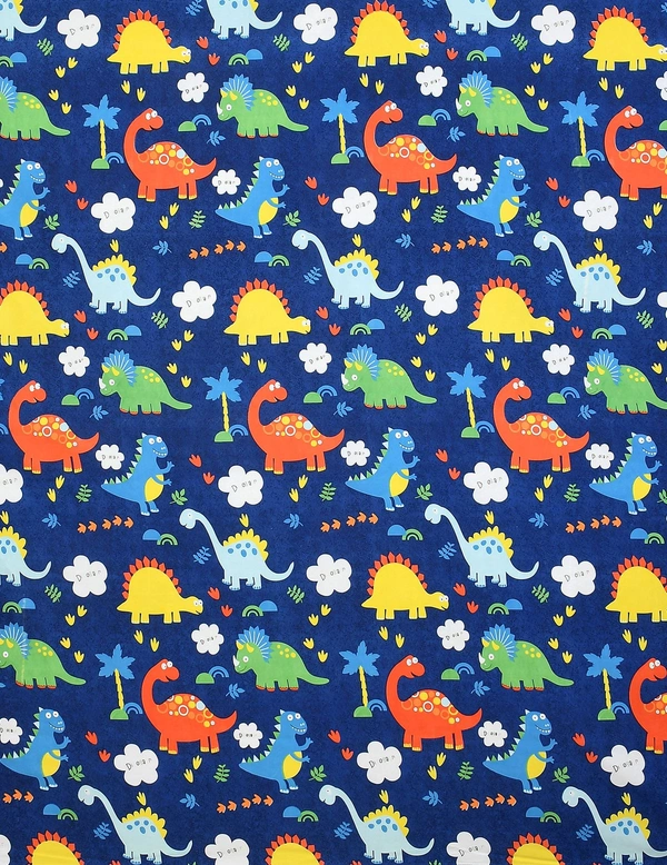 MORADO Glace Cotton Double Bed Quilt Cover / Duvet Cover / Rajai Cover / Blanket Cover with Zipper (90x100 Inches) - Blue