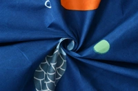 MORADO Glace Cotton Double Bed Quilt Cover / Duvet Cover / Rajai Cover / Blanket Cover with Zipper (90x100 Inches) - Blue