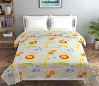 MORADO Glace Cotton Double Bed Quilt Cover / Duvet Cover / Rajai Cover / Blanket Cover with Zipper (90x100 Inches) - Offwhite