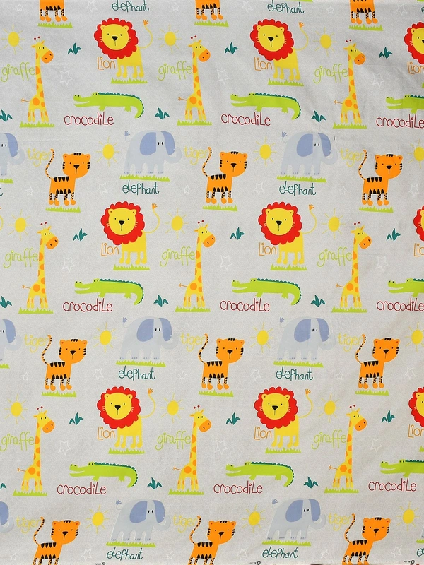 MORADO Glace Cotton Double Bed Quilt Cover / Duvet Cover / Rajai Cover / Blanket Cover with Zipper (90x100 Inches) - Offwhite