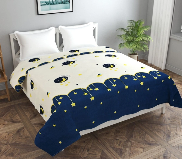 MORADO Glace Cotton Double Bed Quilt Cover / Duvet Cover / Rajai Cover / Blanket Cover with Zipper (90x100 Inches) - Multicolor