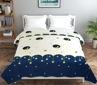 MORADO Glace Cotton Double Bed Quilt Cover / Duvet Cover / Rajai Cover / Blanket Cover with Zipper (90x100 Inches) - Multicolor