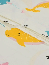 MORADO Glace Cotton Single Bed Size Quilt Cover / Duvet Cover / Rajai Cover / Blanket Cover with Zipper (60x90 Inches) - Multicolor