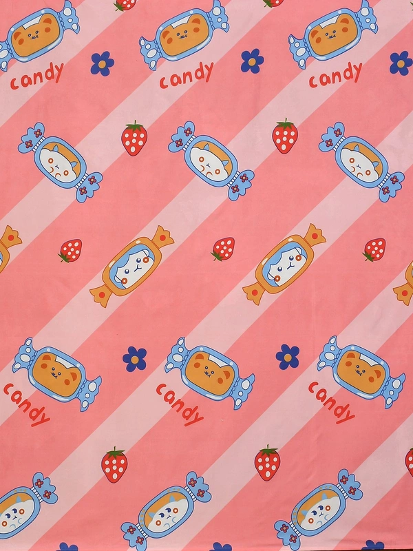 MORADO Glace Cotton Double Bed Quilt Cover / Duvet Cover / Rajai Cover / Blanket Cover with Zipper (90x100 Inches) - Pink