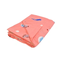 MORADO Glace Cotton Double Bed Quilt Cover / Duvet Cover / Rajai Cover / Blanket Cover with Zipper (90x100 Inches) - Pink