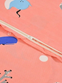 MORADO Glace Cotton Double Bed Quilt Cover / Duvet Cover / Rajai Cover / Blanket Cover with Zipper (90x100 Inches) - Pink