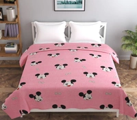 MORADO Glace Cotton Double Bed Quilt Cover / Duvet Cover / Rajai Cover / Blanket Cover with Zipper (90x100 Inches) - Pink