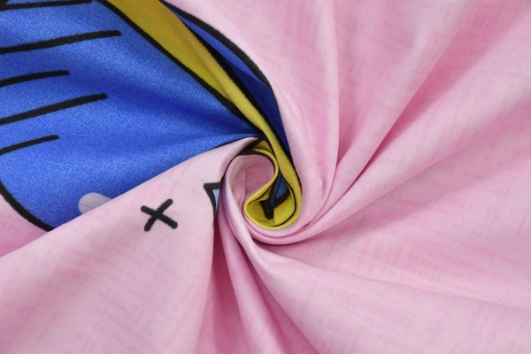 MORADO Glace Cotton Double Bed Quilt Cover / Duvet Cover / Rajai Cover / Blanket Cover with Zipper (90x100 Inches) - Pink