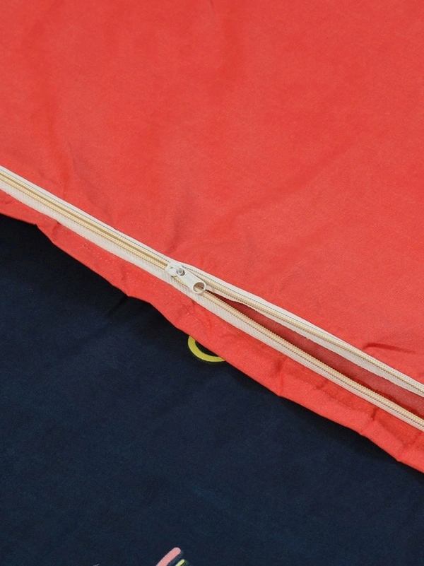 MORADO Glace Cotton Single Bed Size Quilt Cover / Duvet Cover / Rajai Cover / Blanket Cover with Zipper (60x90 Inches) - Multicolor