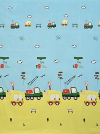 MORADO Glace Cotton Double Bed Quilt Cover / Duvet Cover / Rajai Cover / Blanket Cover with Zipper (90x100 Inches) - Yellow