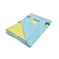 MORADO Glace Cotton Double Bed Quilt Cover / Duvet Cover / Rajai Cover / Blanket Cover with Zipper (90x100 Inches) - Yellow