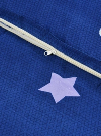 MORADO Glace Cotton Double Bed Quilt Cover / Duvet Cover / Rajai Cover / Blanket Cover with Zipper (90x100 Inches) - Blue