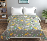 MORADO Glace Cotton Double Bed Quilt Cover / Duvet Cover / Rajai Cover / Blanket Cover with Zipper (90x100 Inches) - Brown