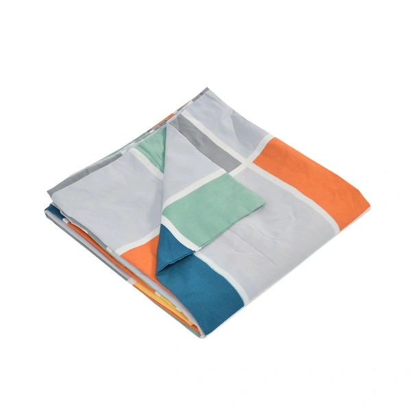 MORADO Glace Cotton Double Bed Quilt Cover / Duvet Cover / Rajai Cover / Blanket Cover with Zipper (90x100 Inches) - Multicolor