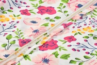 MORADO Glace Cotton Double Bed Quilt Cover / Duvet Cover / Rajai Cover / Blanket Cover with Zipper (90x100 Inches) - Pink