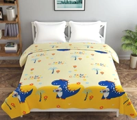 MORADO Glace Cotton Double Bed Quilt Cover / Duvet Cover / Rajai Cover / Blanket Cover with Zipper (90x100 Inches) - Offwhite