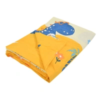 MORADO Glace Cotton Double Bed Quilt Cover / Duvet Cover / Rajai Cover / Blanket Cover with Zipper (90x100 Inches) - Offwhite