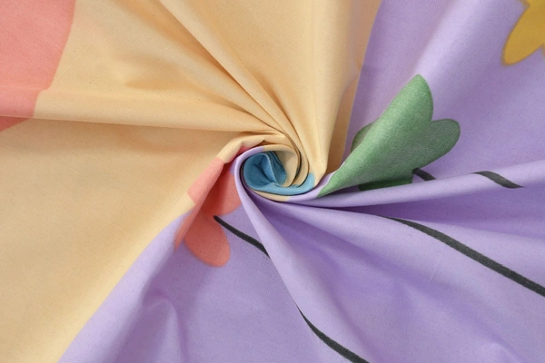 MORADO Glace Cotton Double Bed Quilt Cover / Duvet Cover / Rajai Cover / Blanket Cover with Zipper (90x100 Inches) - Multicolor