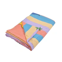 MORADO Glace Cotton Double Bed Quilt Cover / Duvet Cover / Rajai Cover / Blanket Cover with Zipper (90x100 Inches) - Multicolor