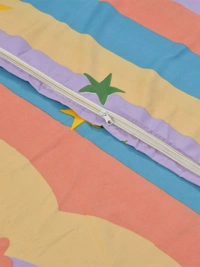 MORADO Glace Cotton Double Bed Quilt Cover / Duvet Cover / Rajai Cover / Blanket Cover with Zipper (90x100 Inches) - Multicolor