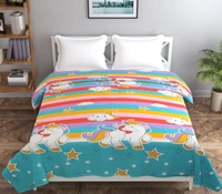 MORADO Glace Cotton Double Bed Quilt Cover / Duvet Cover / Rajai Cover / Blanket Cover with Zipper (90x100 Inches) - Multicolor