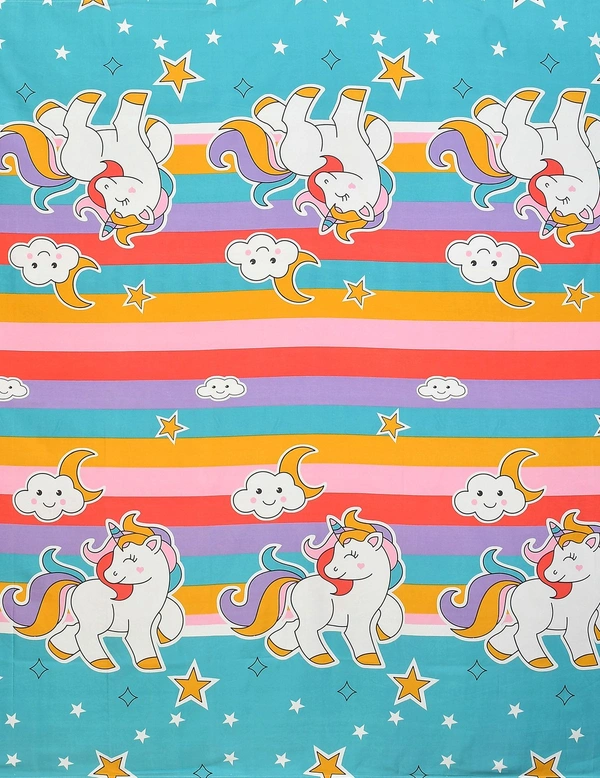 MORADO Glace Cotton Double Bed Quilt Cover / Duvet Cover / Rajai Cover / Blanket Cover with Zipper (90x100 Inches) - Multicolor