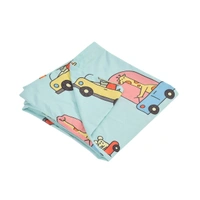 MORADO Glace Cotton Double Bed Quilt Cover / Duvet Cover / Rajai Cover / Blanket Cover with Zipper (90x100 Inches) - Blue