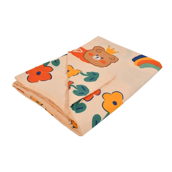 MORADO Glace Cotton Double Bed Quilt Cover / Duvet Cover / Rajai Cover / Blanket Cover with Zipper (90x100 Inches) - Multicolor