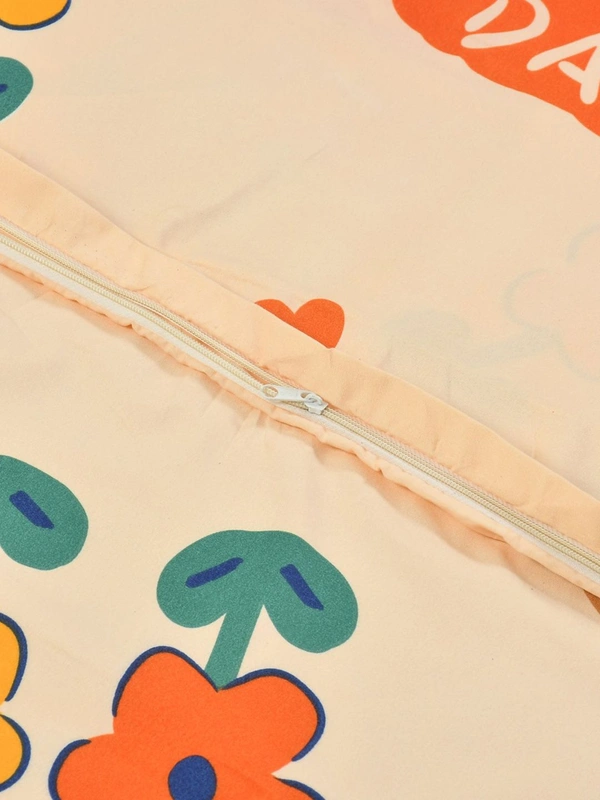 MORADO Glace Cotton Double Bed Quilt Cover / Duvet Cover / Rajai Cover / Blanket Cover with Zipper (90x100 Inches) - Multicolor