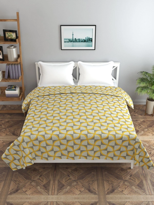 MORADO Glace cotton Double Bed Quilt Cover / Duvet Cover / Rajai Cover / Blanket Cover with Zipper (90x100 Inches) - Pink