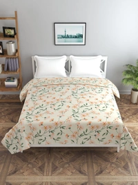 MORADO Glace Cotton Double Bed Quilt Cover / Duvet Cover / Rajai Cover / Blanket Cover with Zipper (90x100 Inches) - Pink