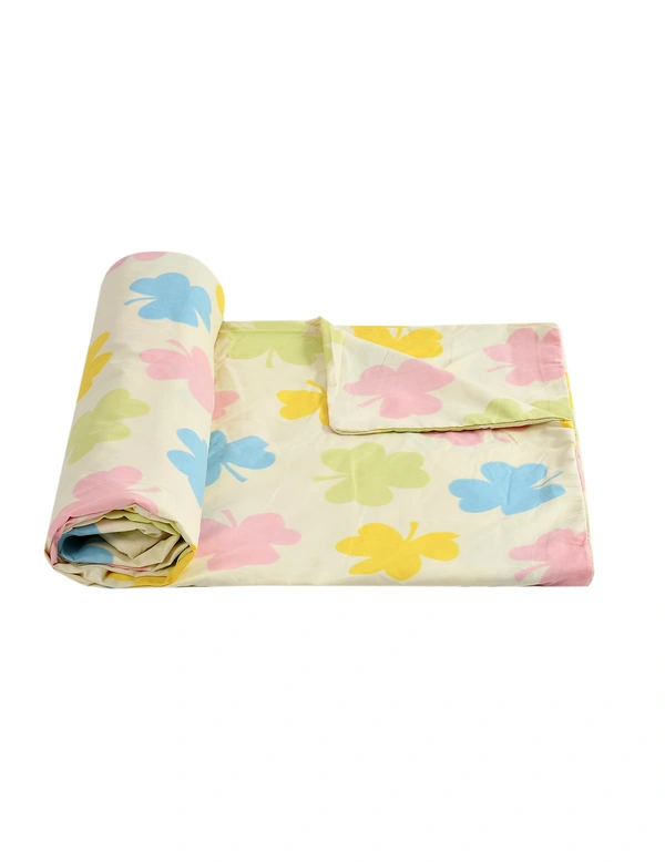 MORADO Glace Cotton Single / Duvet Cover / Rajai Cover / Blanket Cover with Zipper (60x90 Inches, Light Green) - 60x90 Inches, Mutlicolor