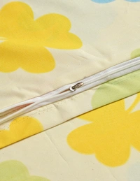 MORADO Glace Cotton Single / Duvet Cover / Rajai Cover / Blanket Cover with Zipper (60x90 Inches, Light Green) - 60x90 Inches, Mutlicolor