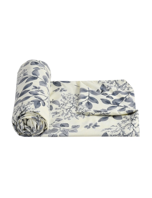 MORADO Glace Cotton Single / Duvet Cover / Rajai Cover / Blanket Cover with Zipper (60x90 Inches, Offwhite Black) - 60x90 Inches, Offwhite