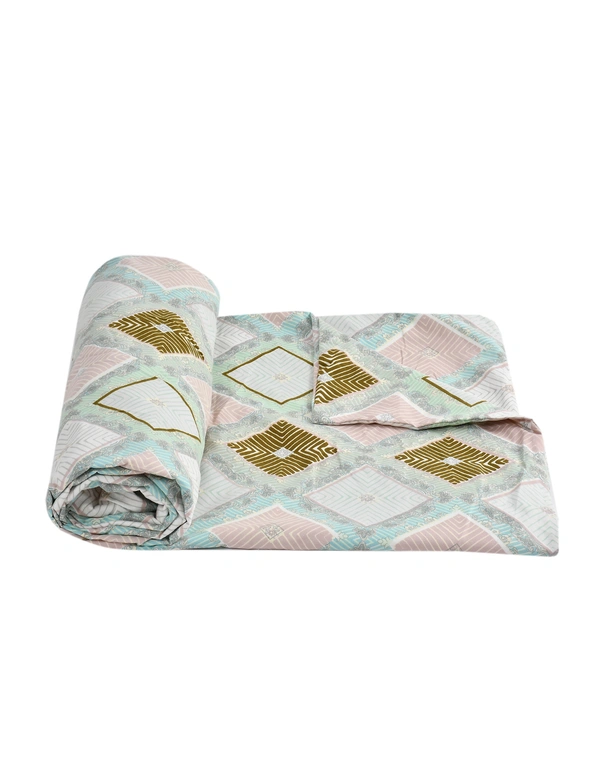 MORADO Glace Cotton Single / Duvet Cover / Rajai Cover / Blanket Cover with Zipper (60x90 Inches, Light Blue) - 60x90 Inches, Blue