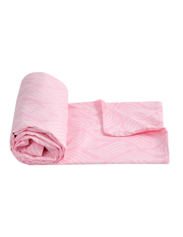 MORADO Glace Cotton Double / Duvet Cover / Rajai Cover / Blanket Cover with Zipper (90x100 Inches, Pink) - 90x100 Inches, Pink