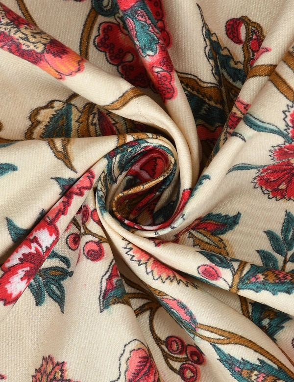 MORADO Glace Cotton Double Duvet Cover/Rajai Cover/Blanket Cover with Zipper (90x100 Inches) - 90x100 Inches, Red