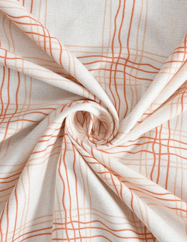 MORADO Glace Cotton Double Duvet Cover/Rajai Cover/Blanket Cover with Zipper (90x100 Inches) - 90x100 Inches, Brown