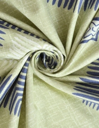 MORADO Glace Cotton Double Duvet Cover/Rajai Cover/Blanket Cover with Zipper (90x100 Inches) - 90x100 Inches, Green