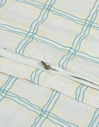 MORADO Glace Cotton Double Duvet Cover/Rajai Cover/Blanket Cover with Zipper (90x100 Inches) - 90x100 Inches