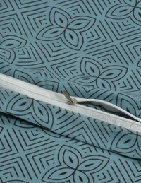 MORADO Glace Cotton Double Duvet Cover/Rajai Cover/Blanket Cover with Zipper (90x100 Inches) - 90x100 Inches