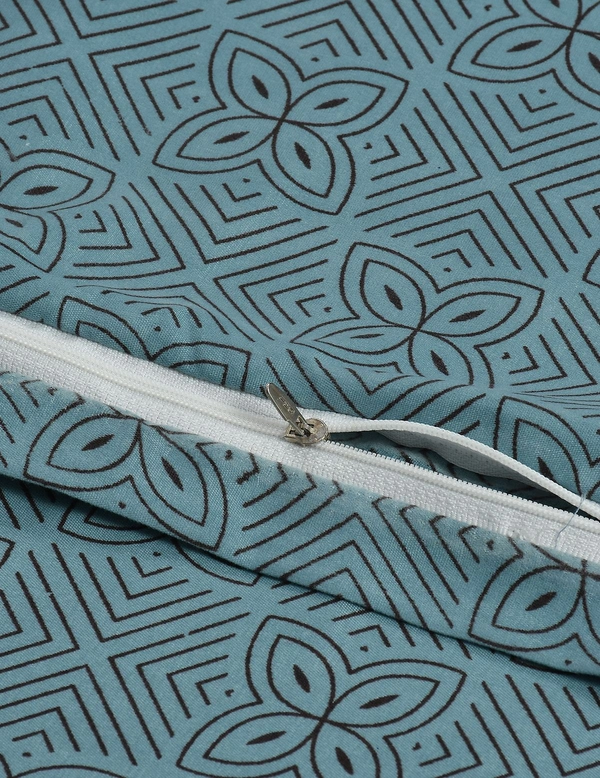 MORADO Glace Cotton Double Duvet Cover/Rajai Cover/Blanket Cover with Zipper (90x100 Inches) - 90x100 Inches