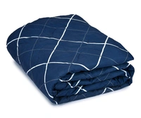 MORADO Glace cotton Printed Reversible 150 GSM AC Comforter/Quilt/Blanket for Double Bed (90x100 Inches) - 90x100 Inches, Blue