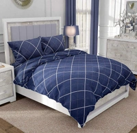 MORADO Glace cotton Printed Reversible 150 GSM AC Comforter/Quilt/Blanket for Double Bed (90x100 Inches) - 90x100 Inches, Blue