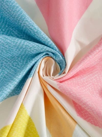 MORADO Glace Cotton Single Bed Size Quilt Cover / Duvet Cover / Rajai Cover / Blanket Cover with Zipper (60x90 Inches) - Multicolor