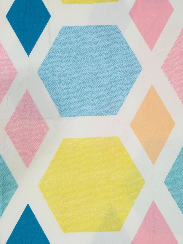 MORADO Glace Cotton Single Bed Size Quilt Cover / Duvet Cover / Rajai Cover / Blanket Cover with Zipper (60x90 Inches) - Multicolor