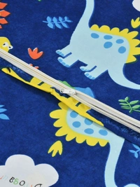 MORADO Glace Cotton Single Bed Size Quilt Cover / Duvet Cover / Rajai Cover / Blanket Cover with Zipper (60x90 Inches) - Blue